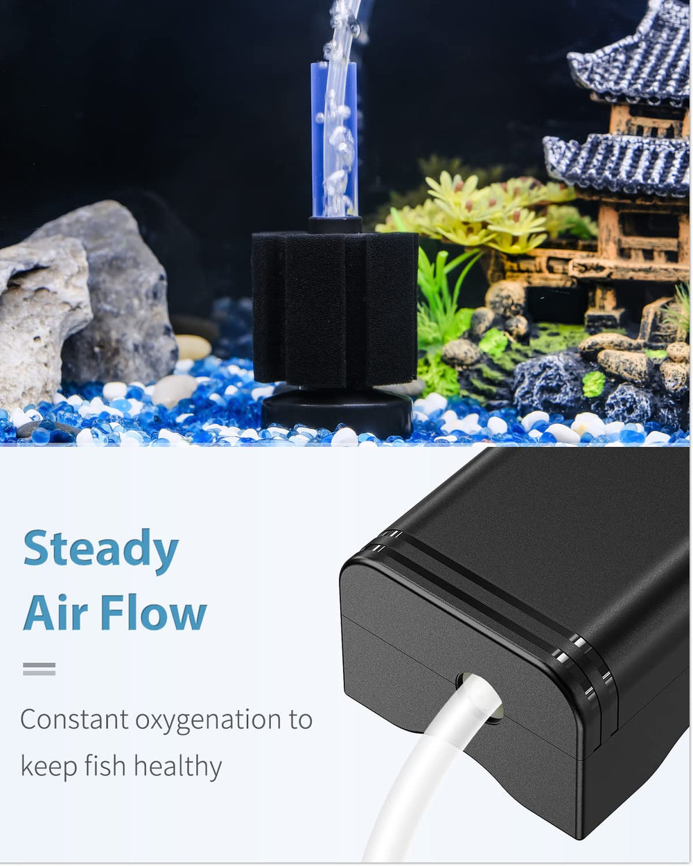 Pawfly check valve with accessories ensures safe, reliable aeration setup.