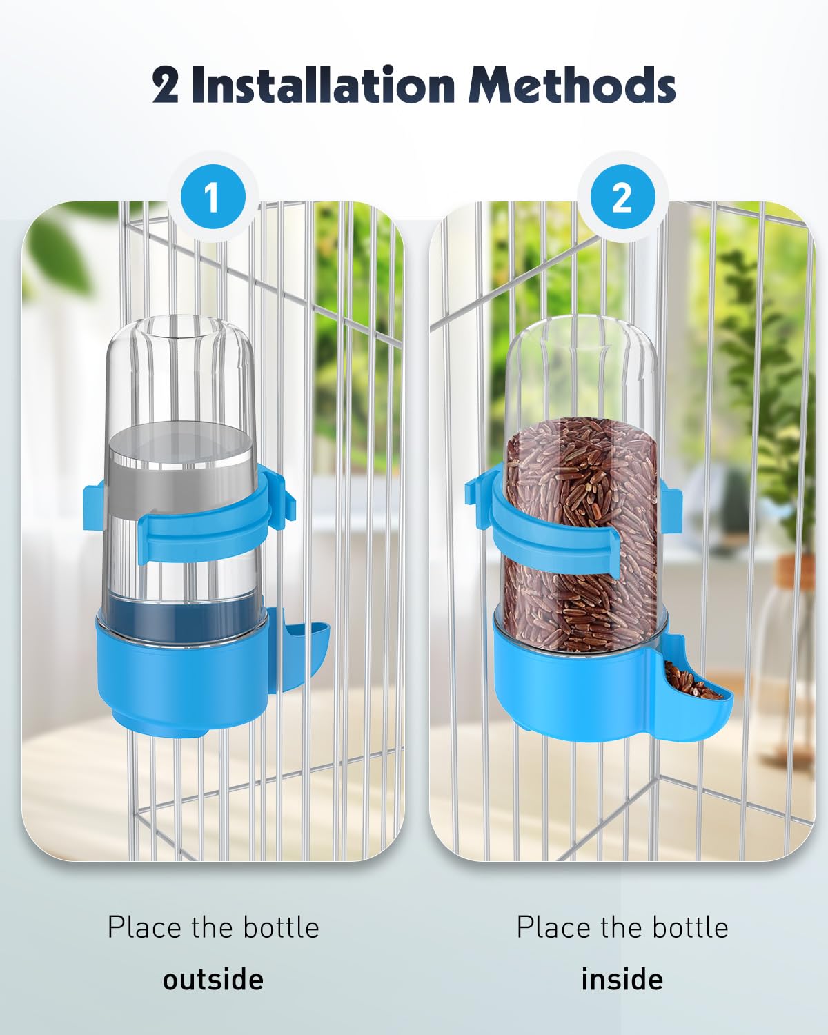 Pawfly thick, odorless plastic promotes long-term use without interfering with drinking.