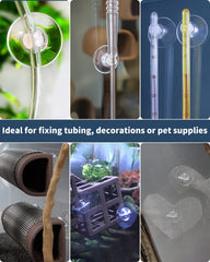 Pawfly heart-shaped clips hold tubing neatly for tidy aquariums