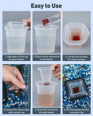 Pawfly multipurpose fish food holder prevents scattered bits for cleaner tanks