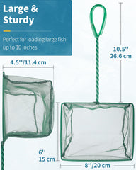 Pawfly net braided metal handle resists rust for long-term use.