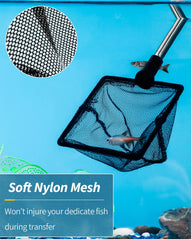 Pawfly net used for safe fish transfer including small koi