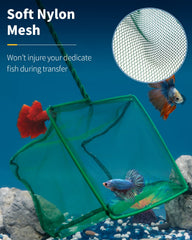 Pawfly net soft nylon mesh reduces fish injury during transfers.