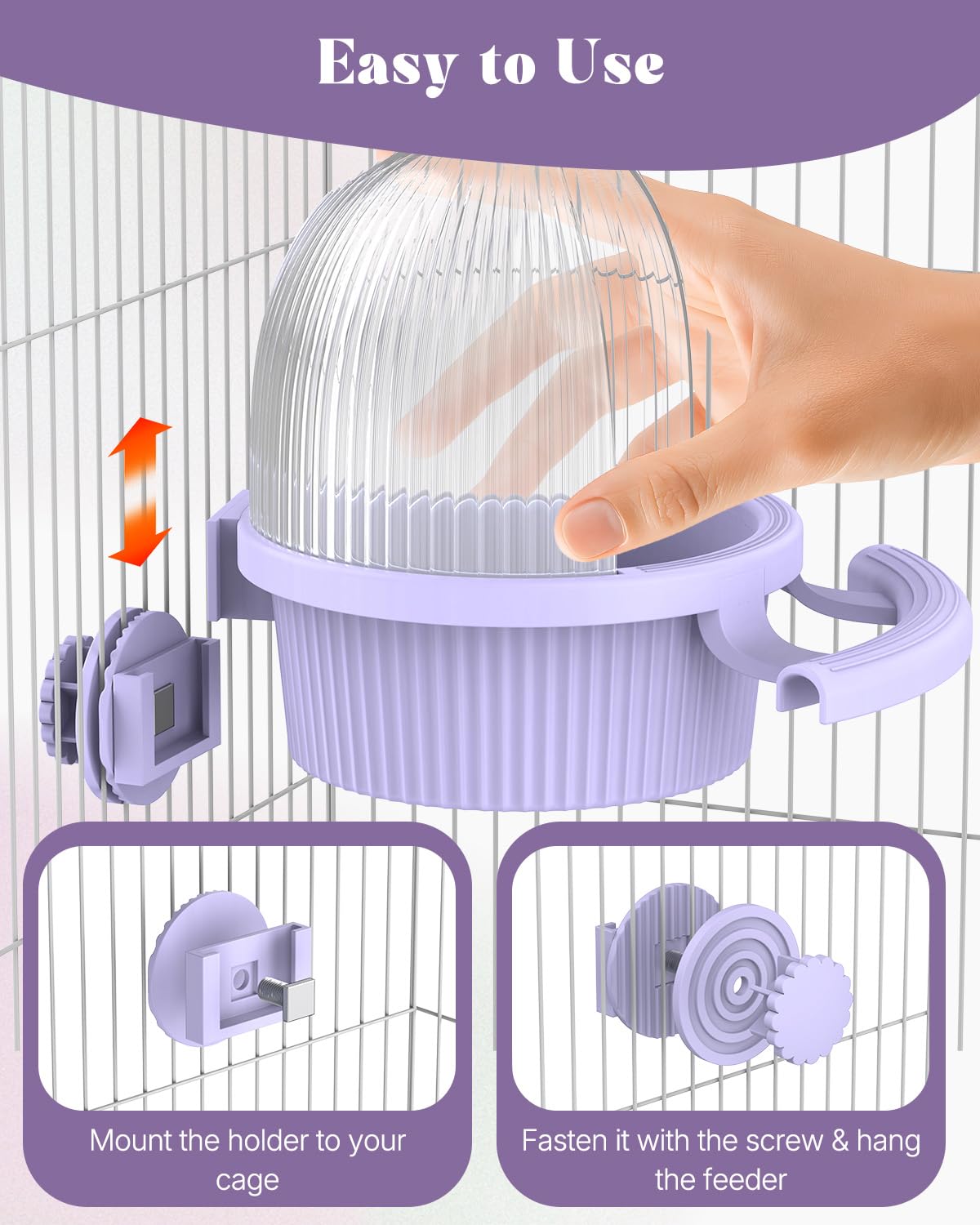 Pawfly No Mess Bird Feeder refill hole enables quick top-ups during busy days
