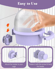 Pawfly No Mess Bird Feeder refill hole enables quick top-ups during busy days