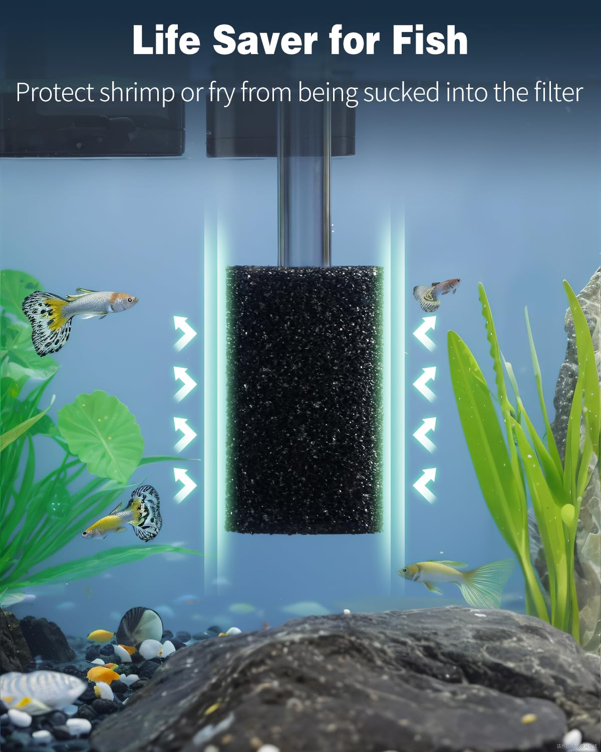 Pawfly high-density soft foam sponge maintains good water flow