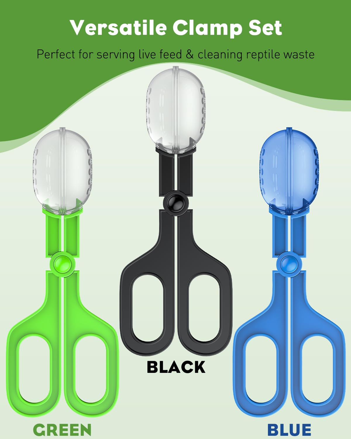 Pawfly reptile poop scoop plastic handle supports quick terrarium cleanup