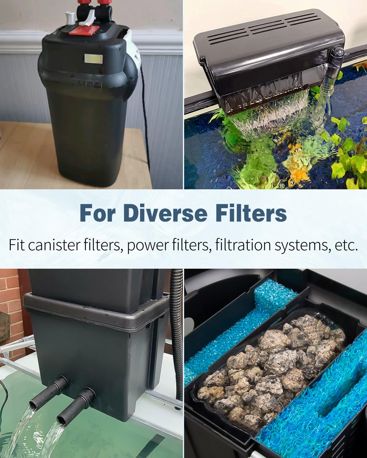 Pawfly reusable filter bags help organize carbon and stones for clean water