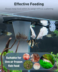 Pawfly suction cup attachment keeps the feeder steady at any tank height