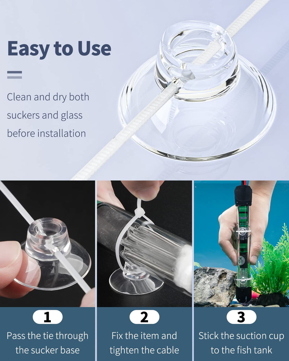 Pawfly clear suction cups on glass securely attach lightweight decor.