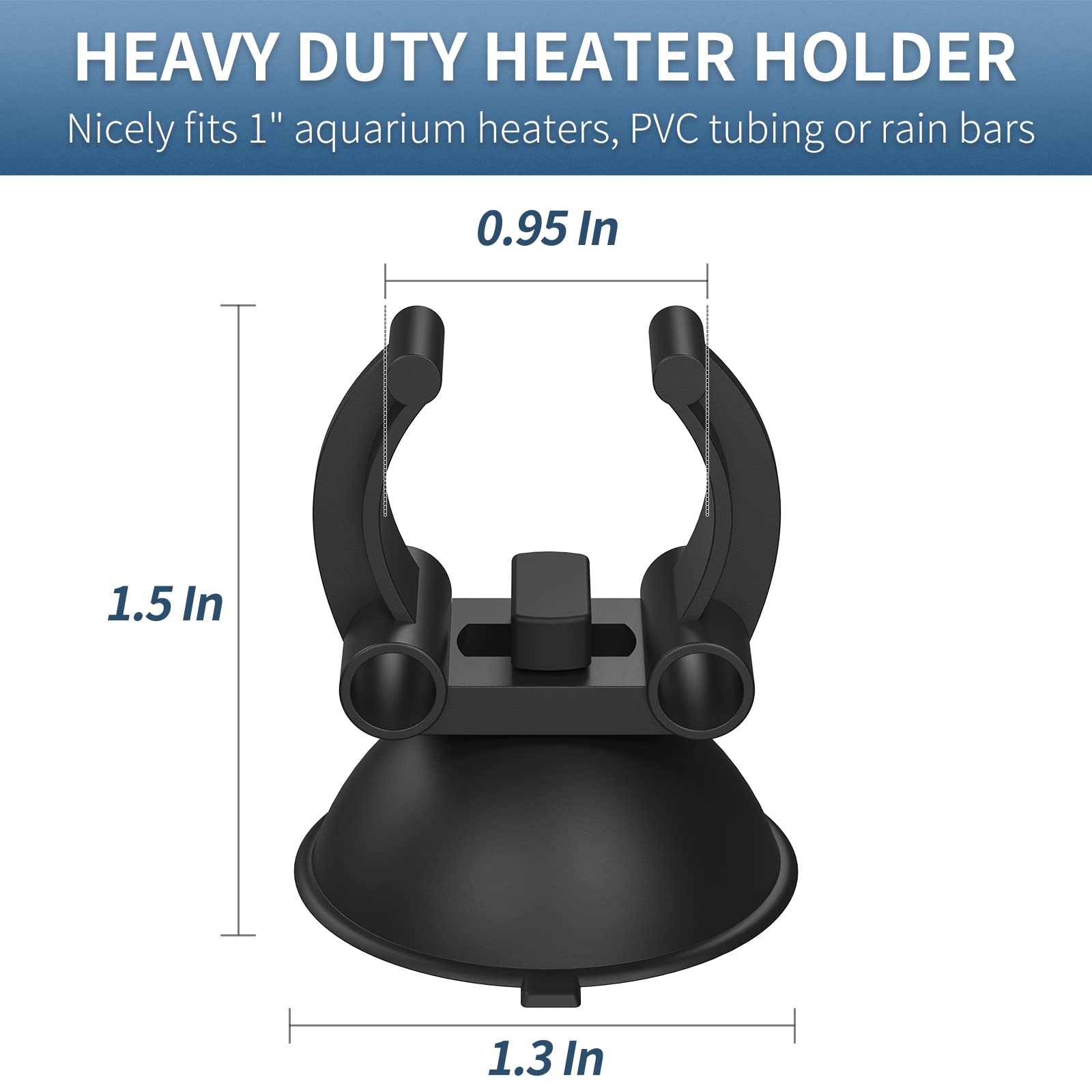 Pawfly suction cups on glass demonstrate strong adhesion for steady tank setups