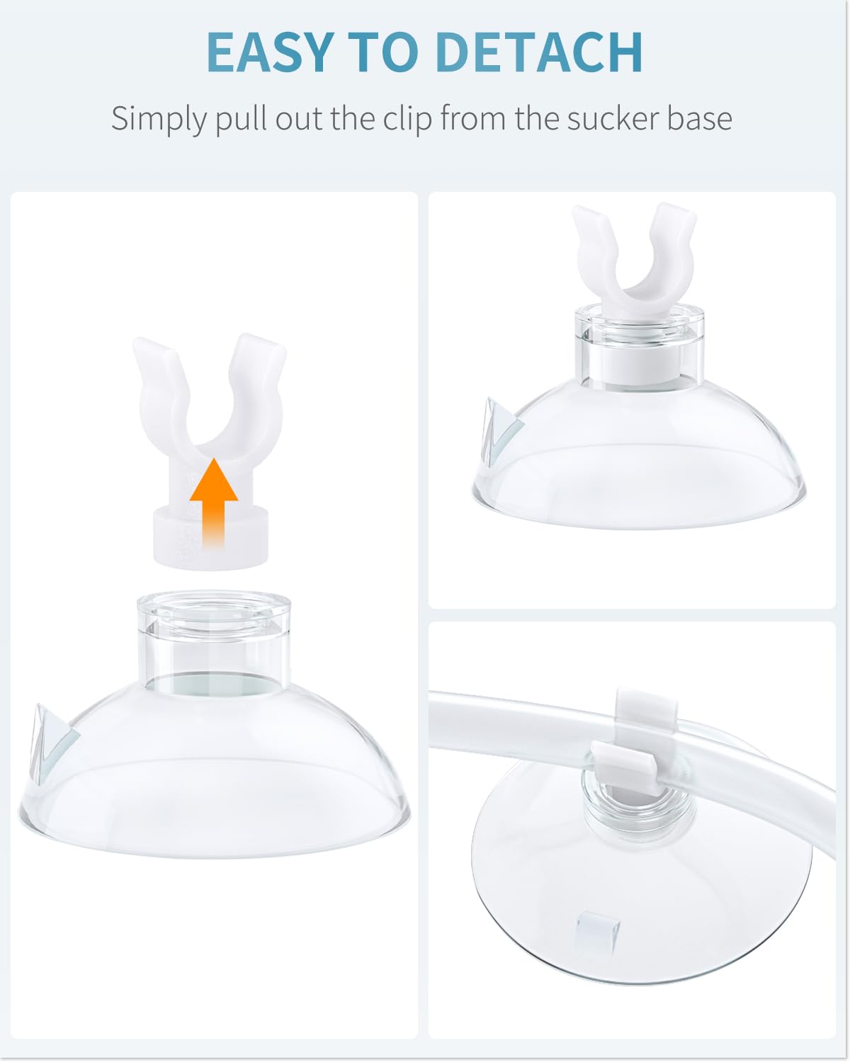 Pawfly tough plastic clip clamps tubing firmly with a secure grip.