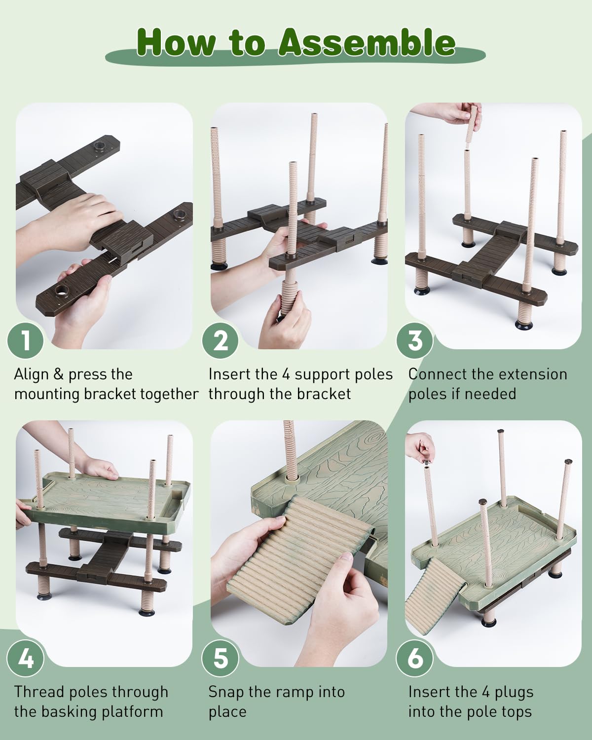 Pawfly Turtle Dock buoyancy channels auto-adjust with water level