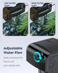Pawfly water wheel oxygen-boost closeup showing surface agitation.