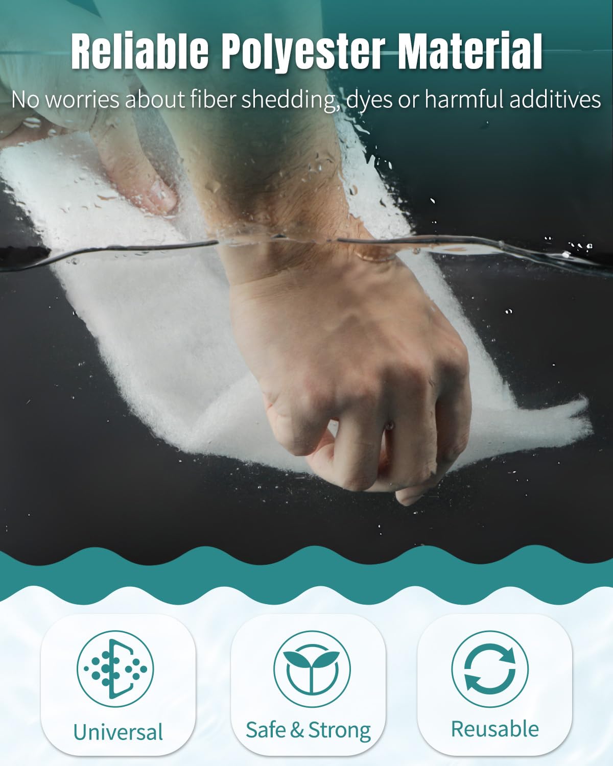 Pawfly wide-application filter media fits canister and power filters
