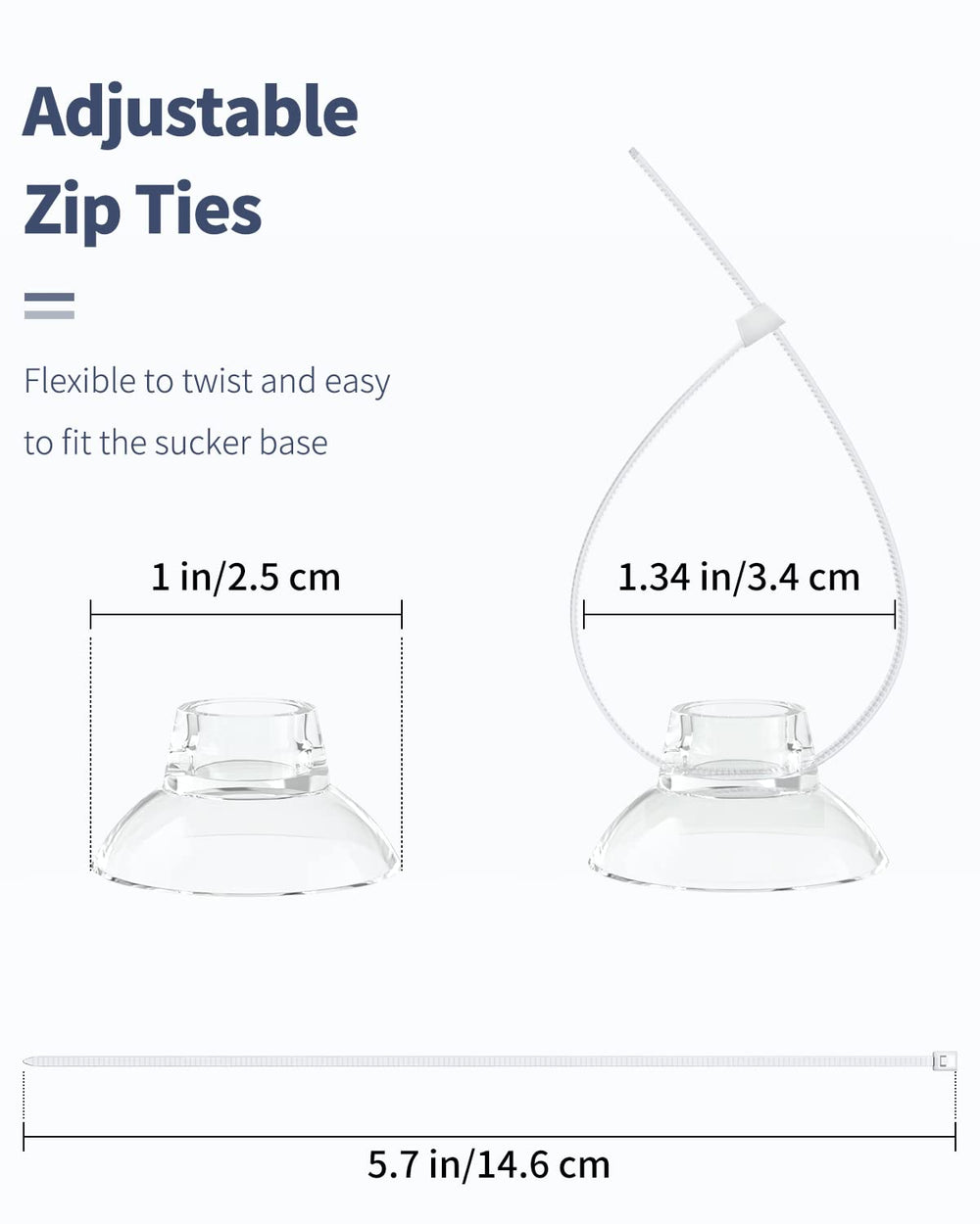 Pawfly adjustable zip ties 40 pieces neatly bind tubing and moss.