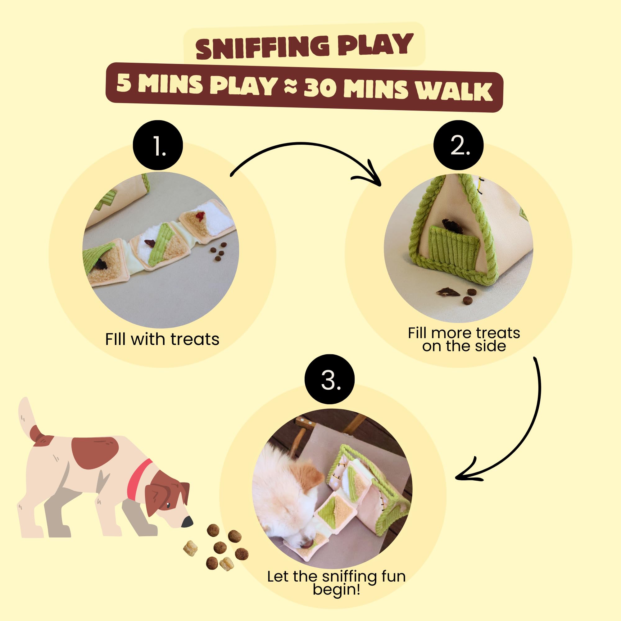 Pawfoo Lab snuffle toy puzzle for dogs promotes engagement and mental stimulation.