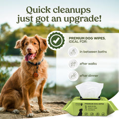 Pawfume hypoallergenic dog wipes ideal for sensitive skin and daily use.