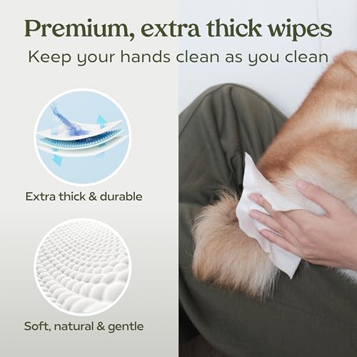 Pawfume resealable lid pack keeps wipes fresh during use and travel.