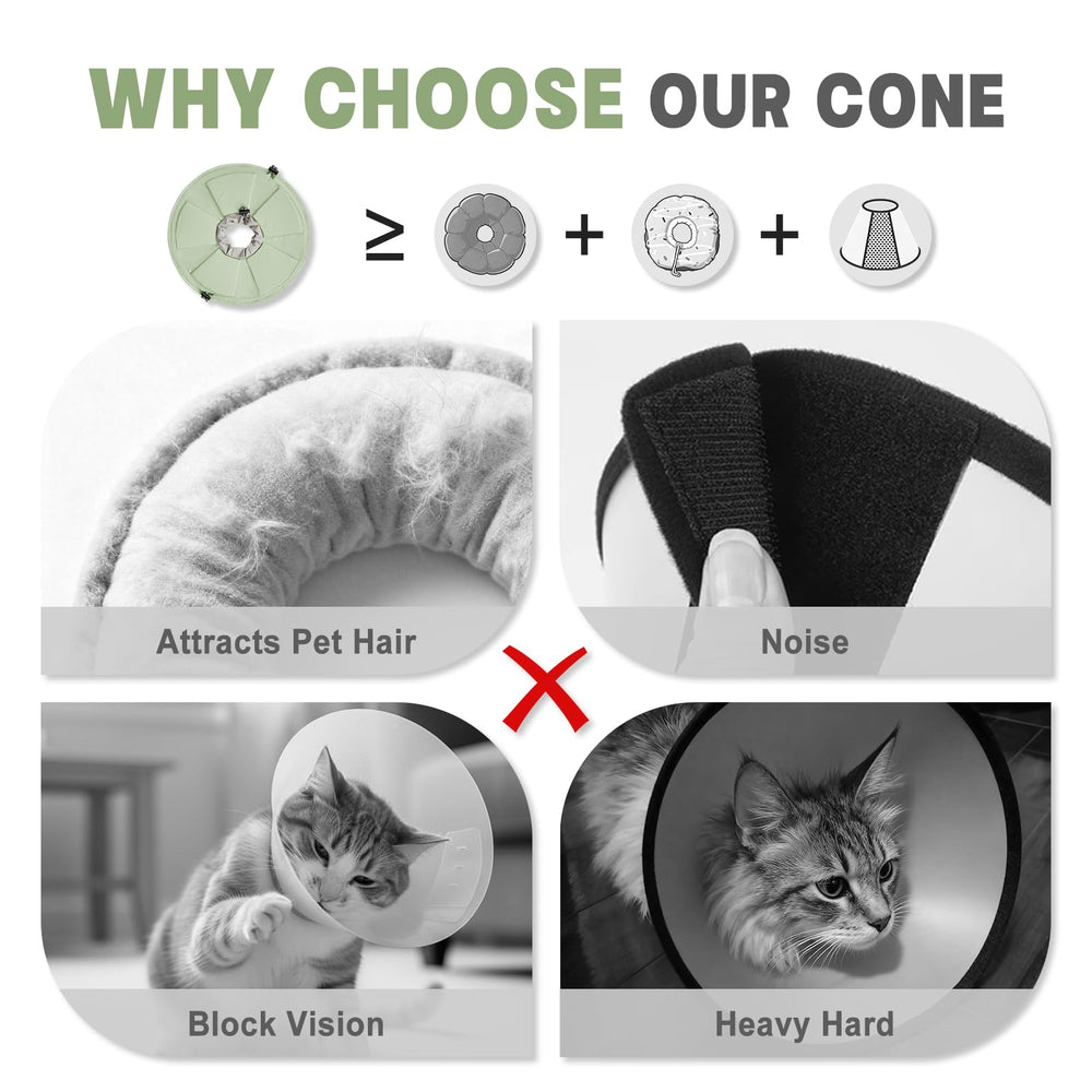Pawfun cat cone soft drawstring closure ensures secure, customizable fit.