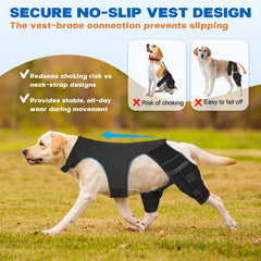 Pawfun dog knee brace metal-stabilizers provide steady joint guidance for mobility.