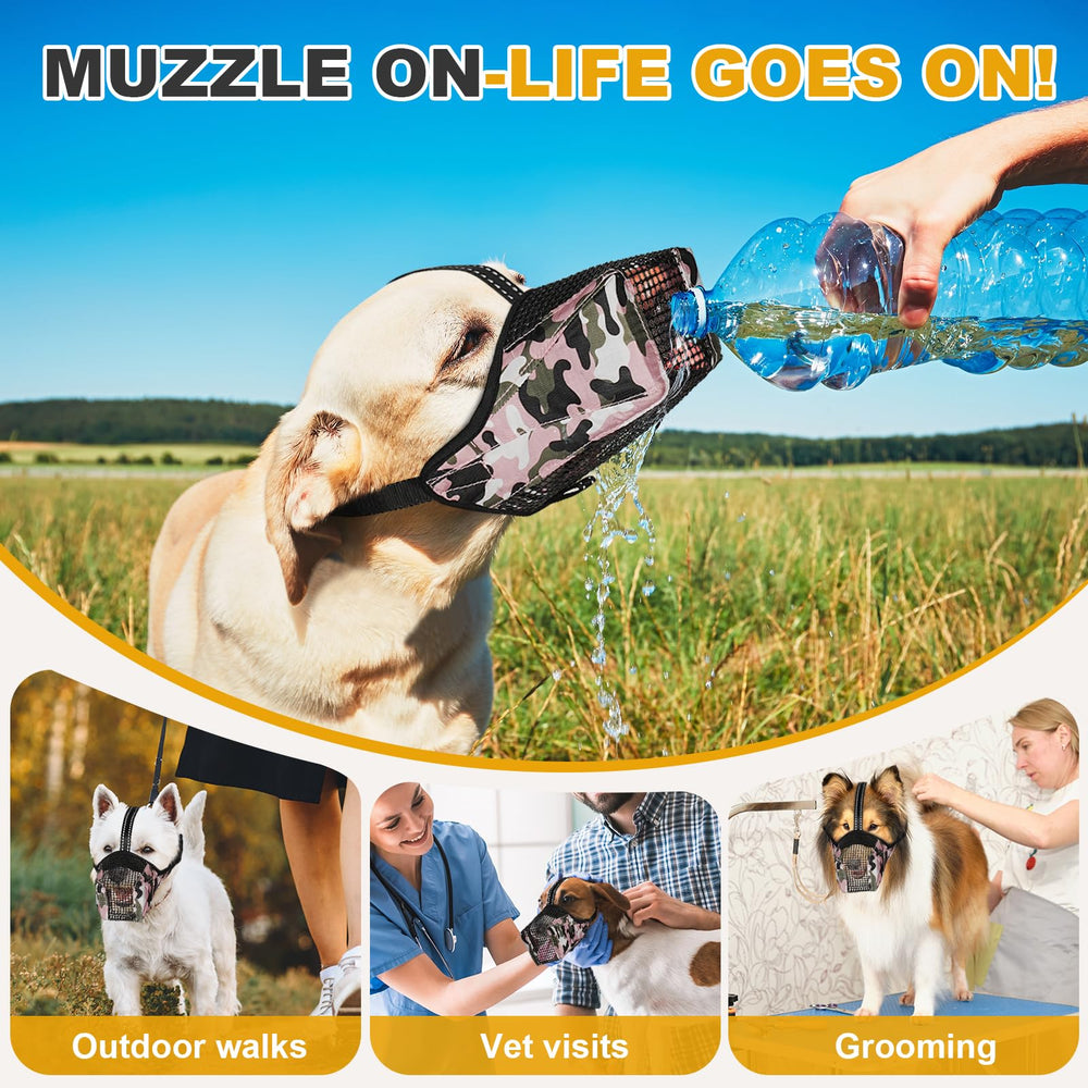Pawfun Mesh Dog Muzzle smooth edges reduce rubbing for extended wear.