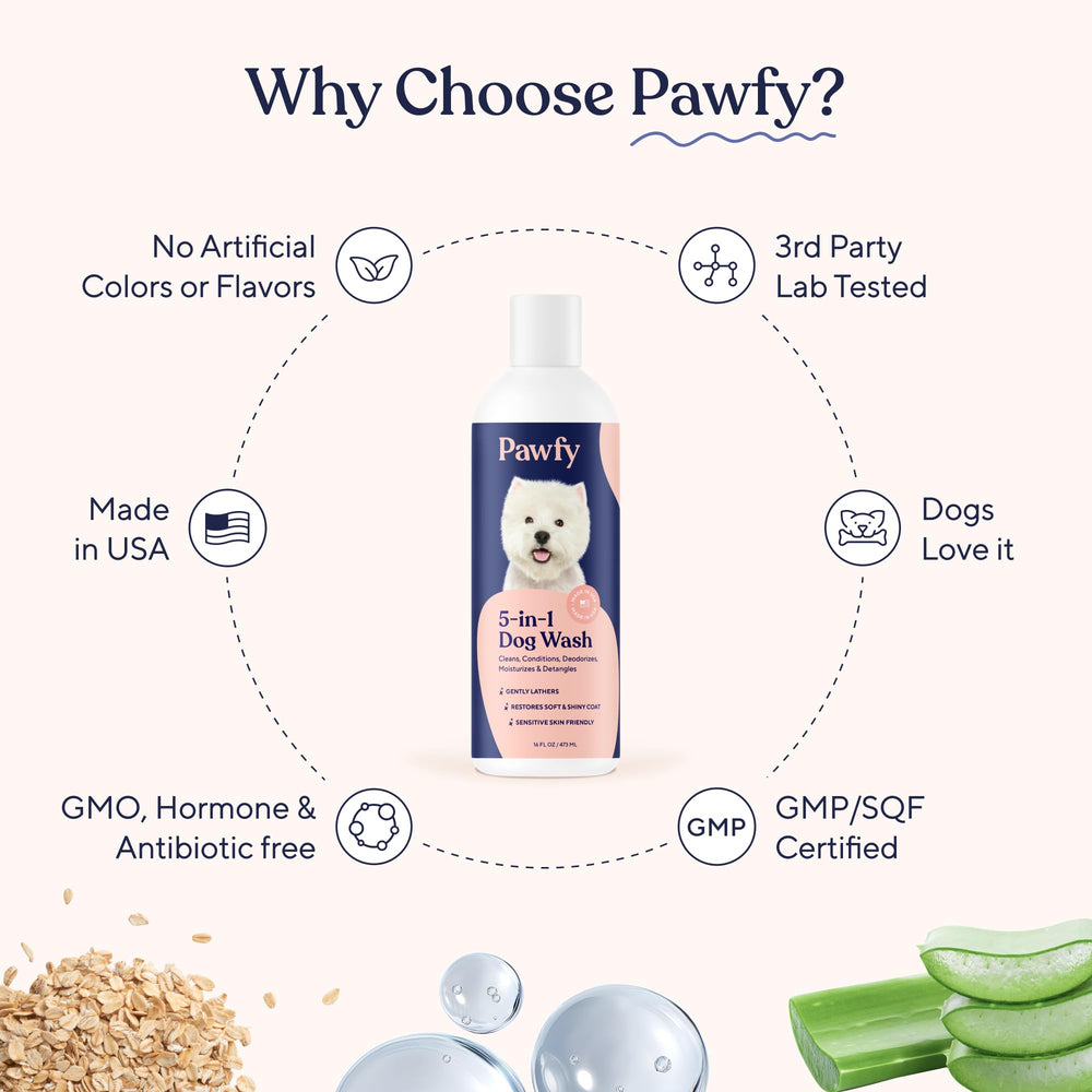 Pawfy conditioner dual-action formula for easier detangling and soft coat