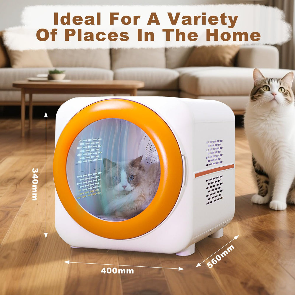 PawGalaxy Pet Dryer Box child-lock enhances safety during sessions.