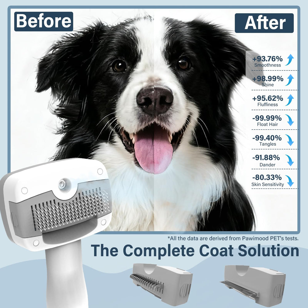 Pawimood Self-cleaning action shows quick maintenance after grooming sessions