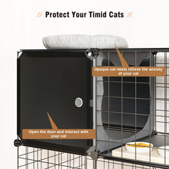 PAWING paw-friendly platforms ensure safe climbing and paw comfort.
