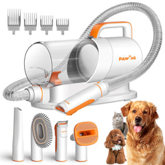 PAWING Pet Grooming Kit vacuum unit front view for low-noise grooming at home