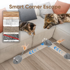 Pawingcat plush material close-up showing soft, durable fabric for safe indoor play.