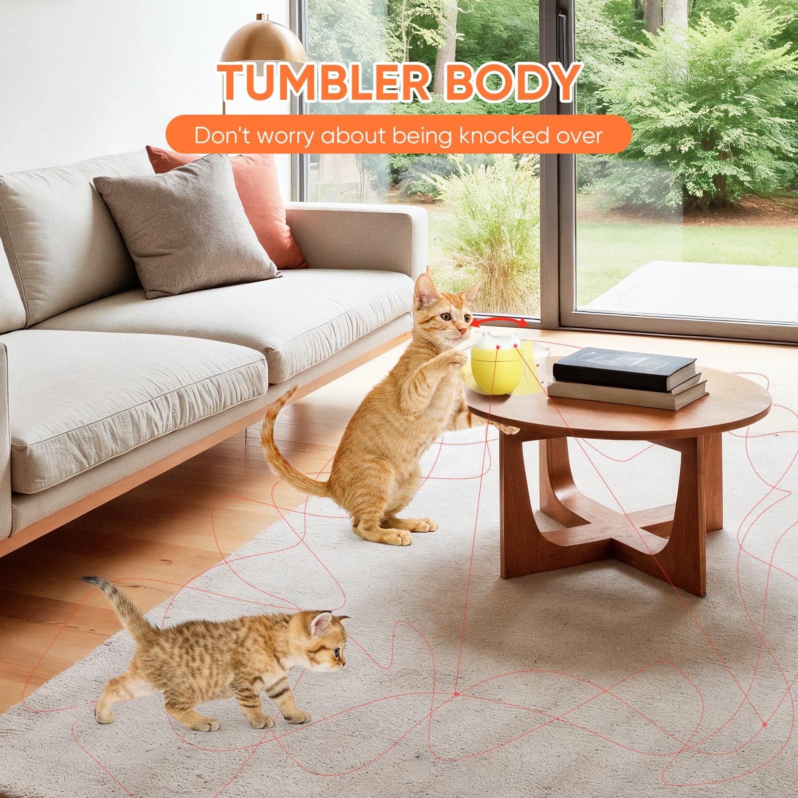 Pawingcat ultra-quiet-motor for peaceful cat play