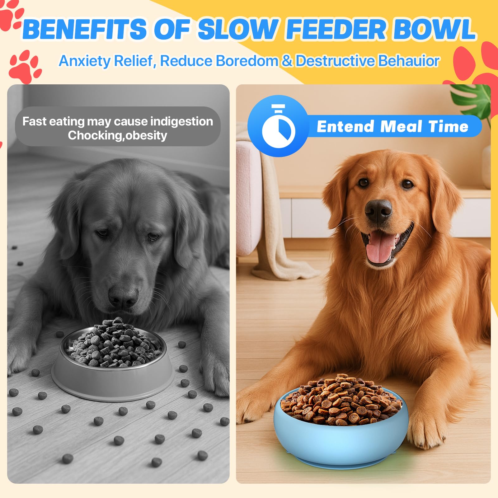Pawwinner freeze lick mat for dogs, shown with frozen treats and stimulating textures.