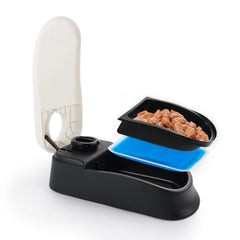 PAWISE Automatic Pet Feeder front view for timed meals and quiet operation.