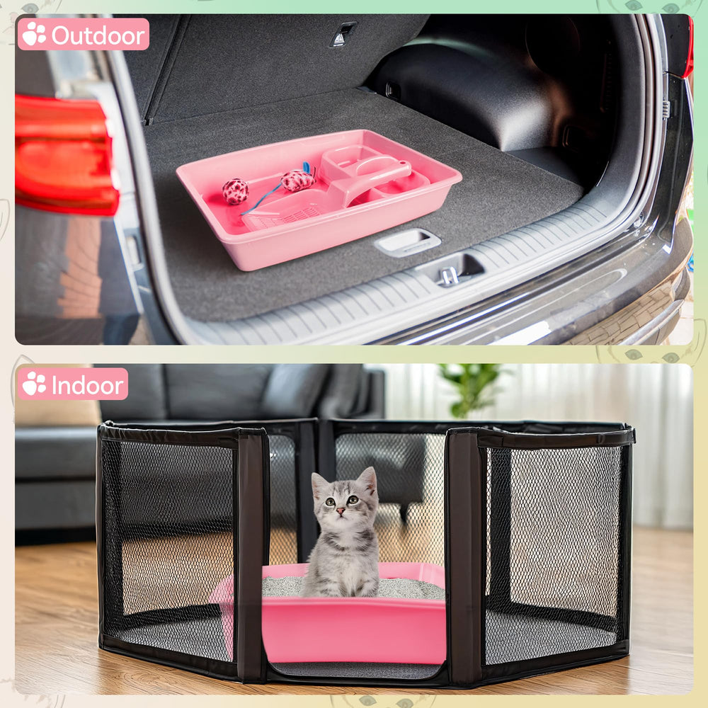 PAWISE kitten starter kit in pink ideal for new homes