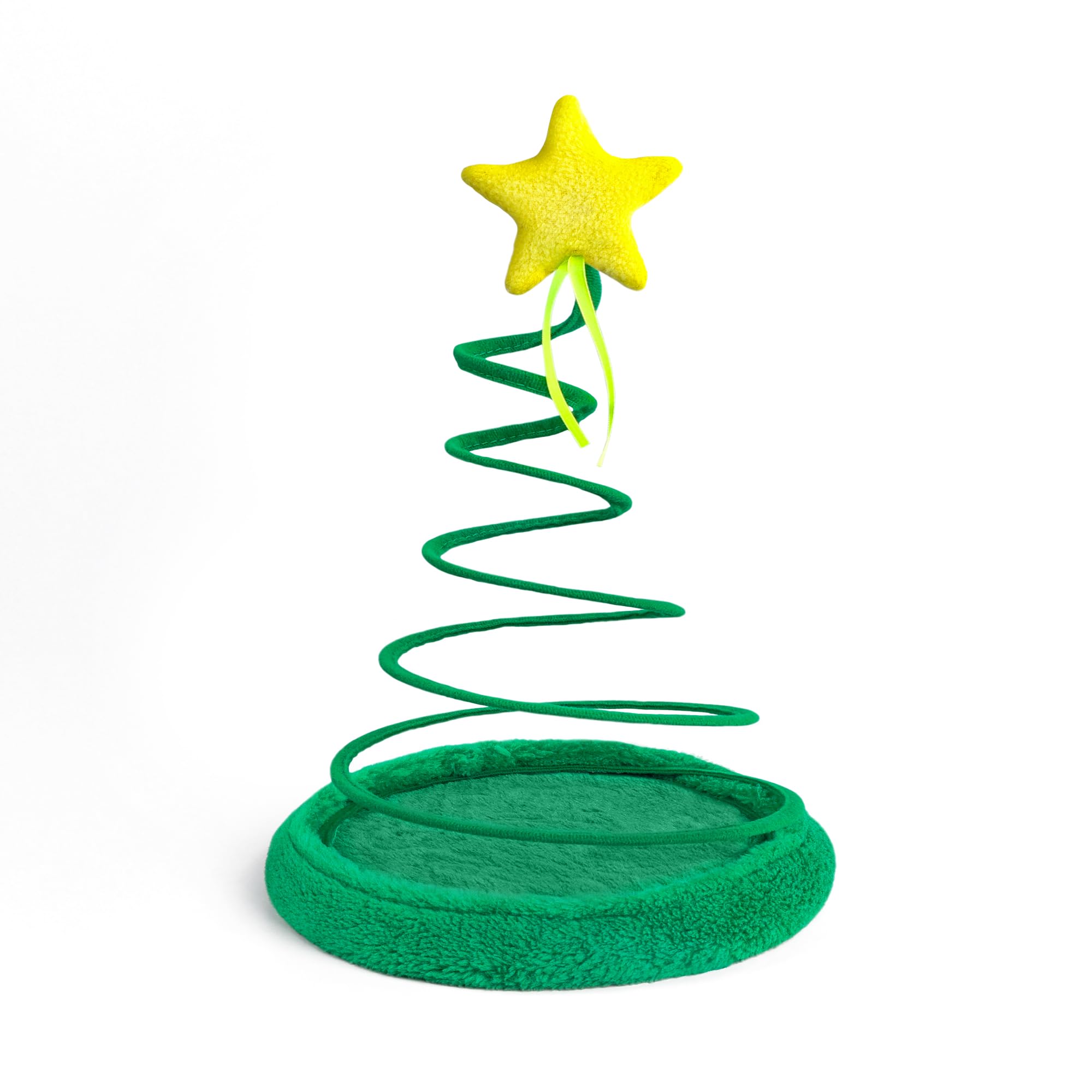 PAWISE holiday gift-ready Christmas tree cat toy for interactive bonding