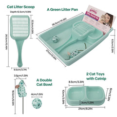 PAWISE low-entry kitten litter box showcasing easy-access design for tiny paws and training.