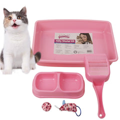 PAWISE small cat litter box low-entry designed for easy access and kitten training