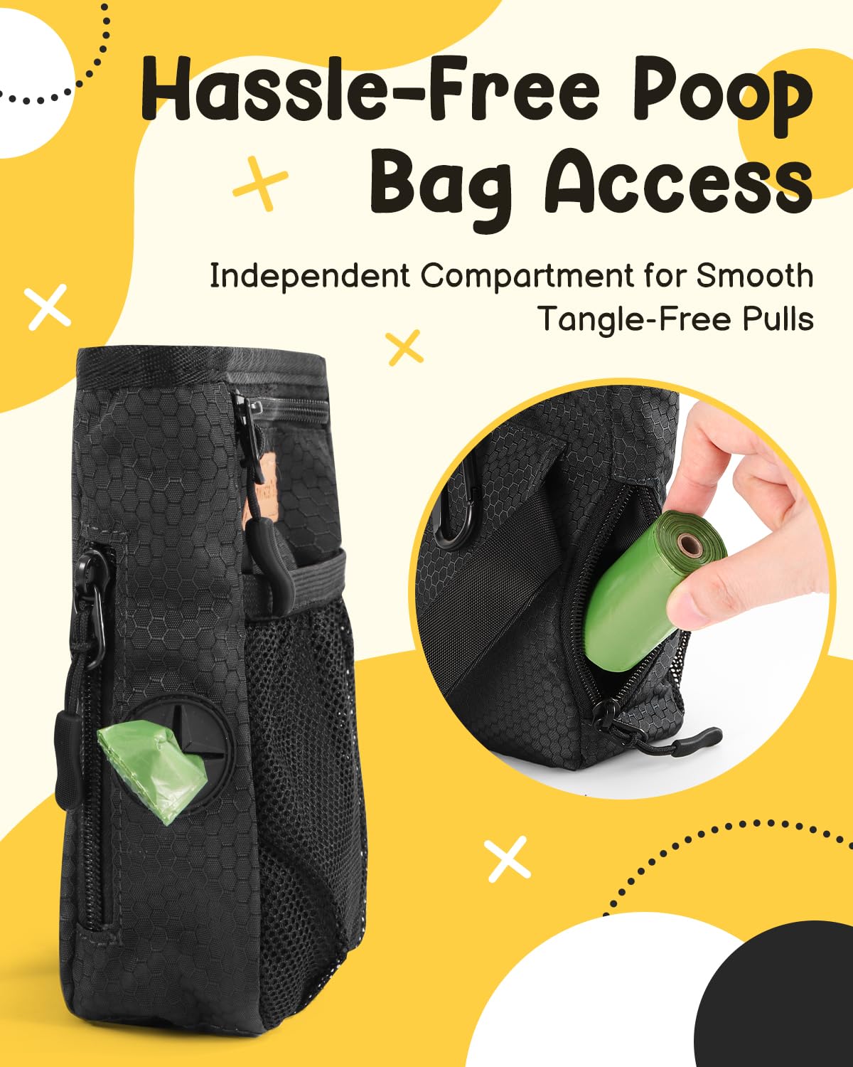 PawistaPal crossbody option allows hands free training on the go.