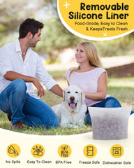 PawistaPal dog treat pouch open for easy one handed access during training.