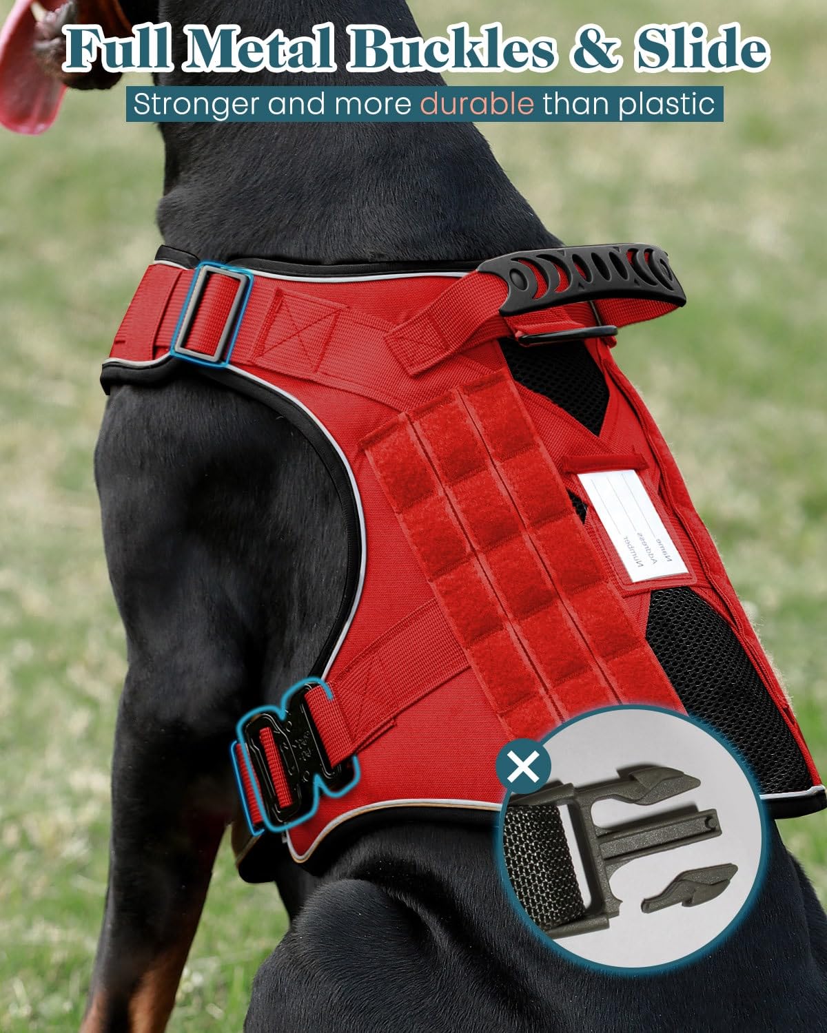PawistaPal patches close-up highlighting training identifiers for quick recognition.