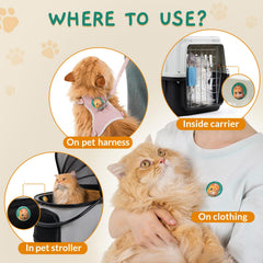 Pawith Cat Calming Patch travel-bag highlights portable calming support during trips