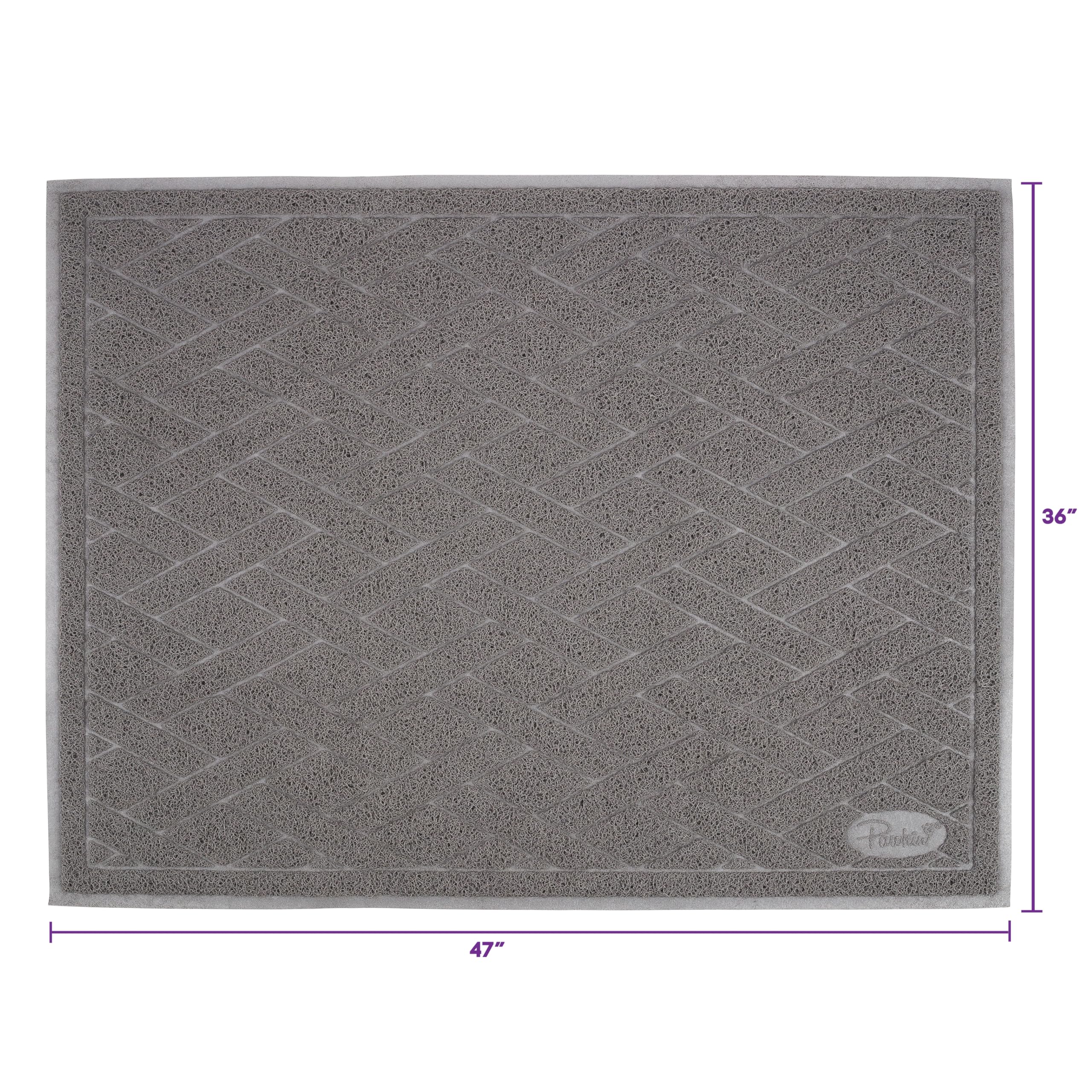Pawkin cat litter mat easy-clean design is vacuum-friendly.
