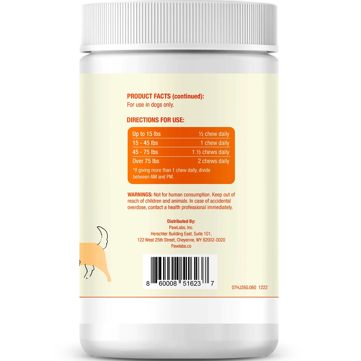 Pawlabs G-Max joint-support chews closeup highlighting soft texture for daily use
