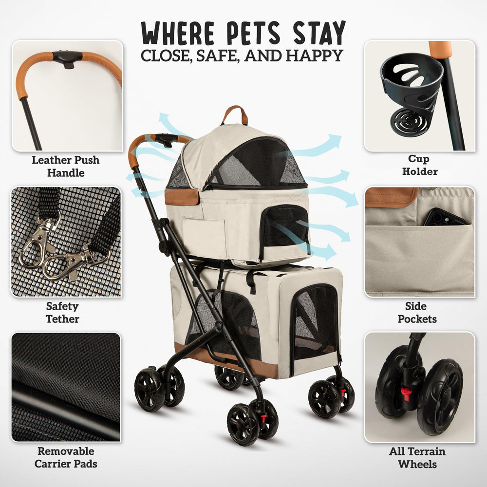 PAWLALA fold feature demonstrates quick, compact folding for easy storage