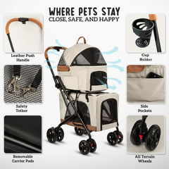 PAWLALA fold feature demonstrates quick, compact folding for easy storage