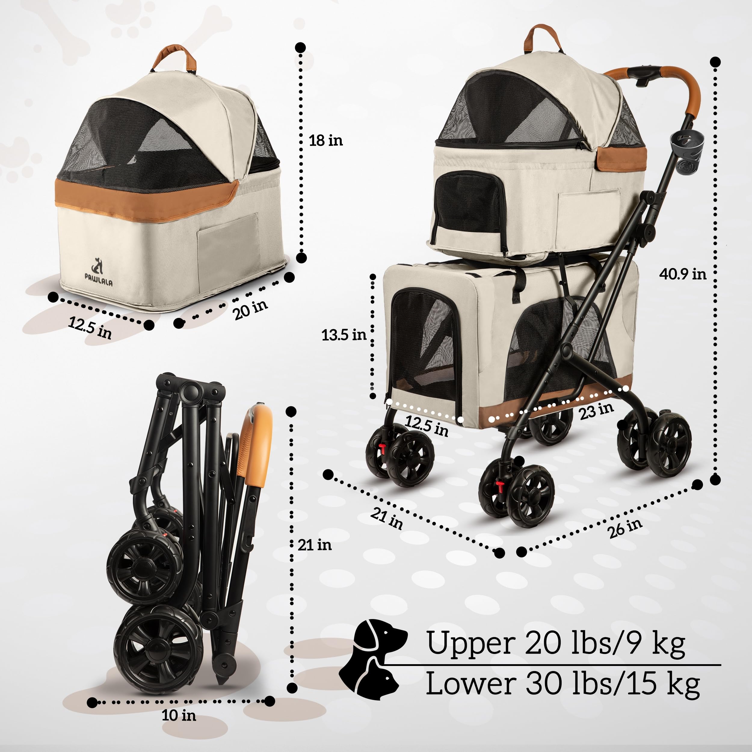 PAWLALA mesh windows provide airflow and pet visibility on outdoor adventures