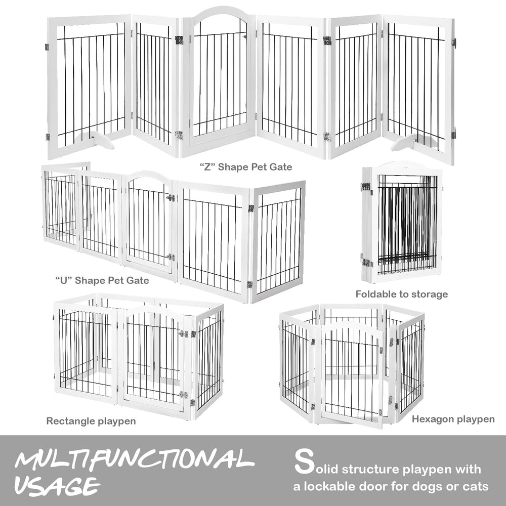 PAWLAND durable wood frame with metal wire interior suits large dogs.