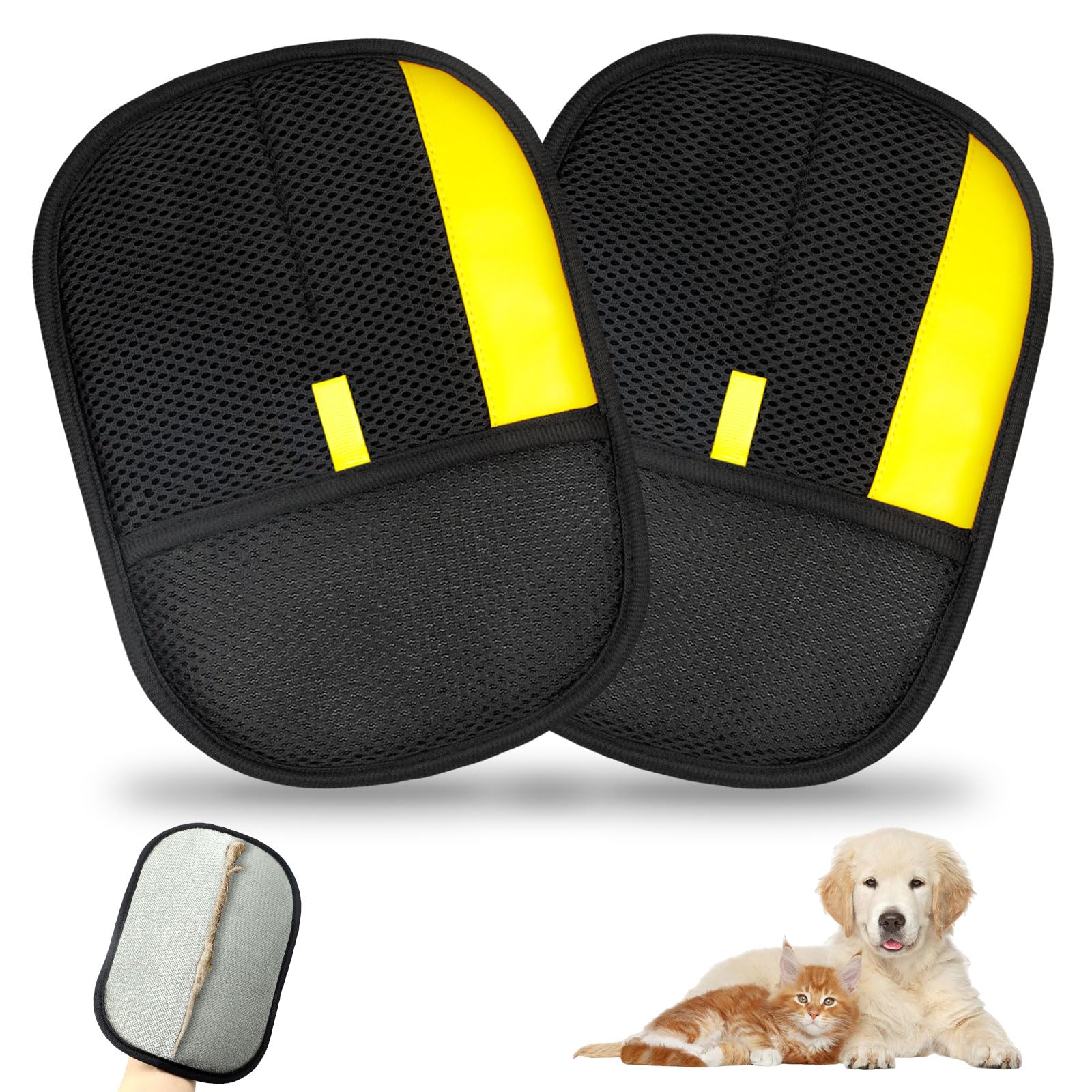 Pawlcoxy pet hair removal glove on hand for fast fur pickup